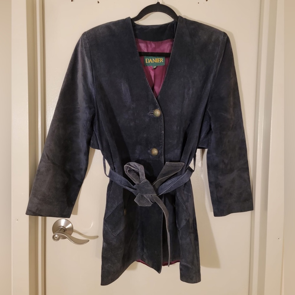 Danier Suede Vintage Leather Jacket Size Small